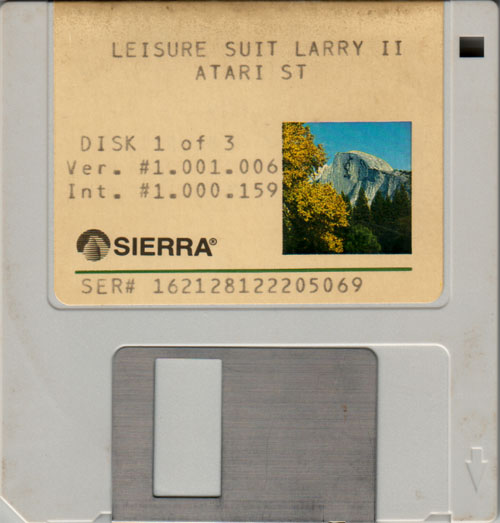 Leisure Suit Larry 1, 2 & 3 media 3 for Atari ST
